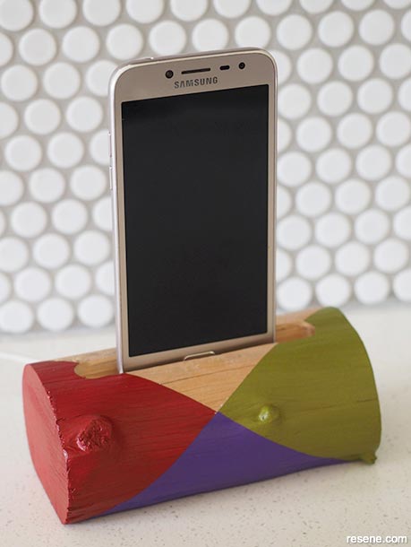 Create a driftwood charging station