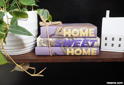 How to make wallpaper home sweet home books