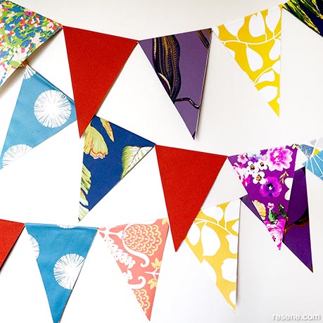 How to make wallpaper bunting