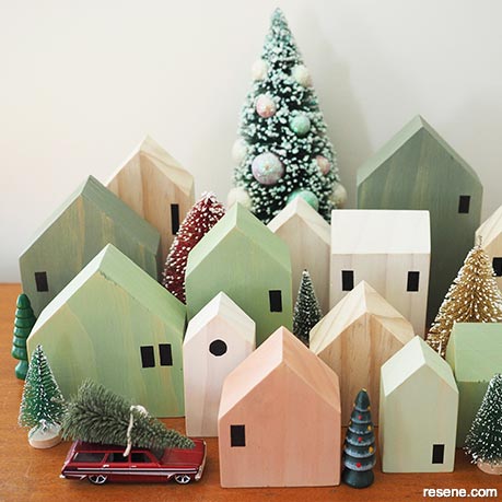 How to make a Christmas village 