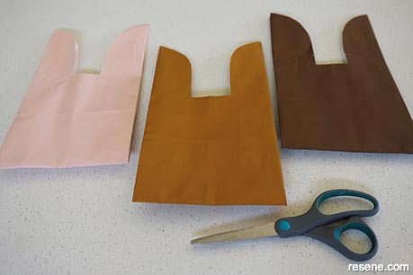 How to make your own Easter bunny bags - Step 2