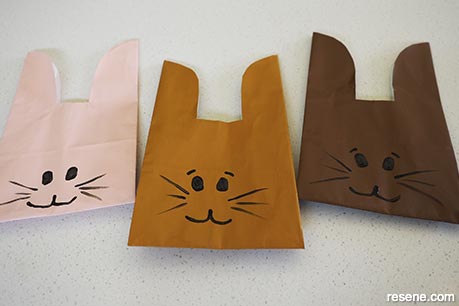 How to make your own Easter bunny bags - Step 3