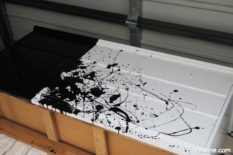 How to create your own DIY paint splat drawers -  Step 5