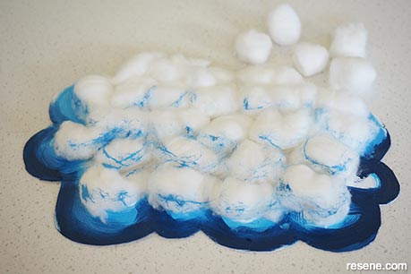 How to make your own DIY rain cloud for kids - Step 3 (b)