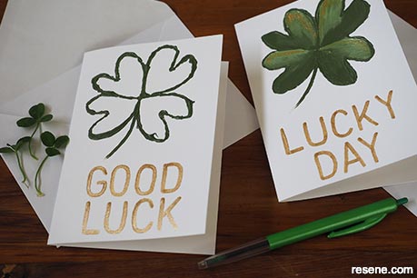 How to make your own cards to celebrate St Patricks Day