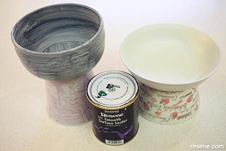 How to make your own footed bowls with Resene Sandtex - Step 3