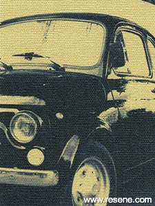Retro car poster