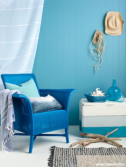 Beachy blue colour scheme