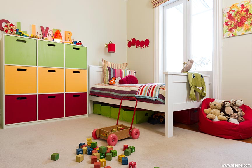 Colourful child's room