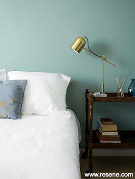 A restful bedroom colour