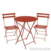 Bistro folding chairs and table, Jardin Outdoor Furniture