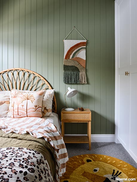 A bold and soothing childs bedroom