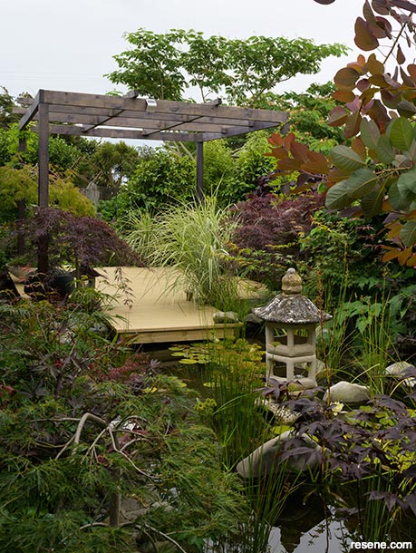 A calming zen garden