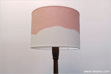 The paper tear effect on a lamp