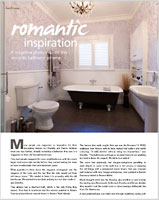A magazine photo inspired this romantic bathroom scheme