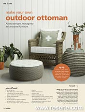 Make your own outdoor ottoman