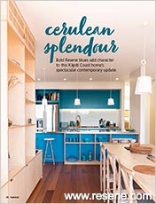 Using bold Resene blues in kitchens