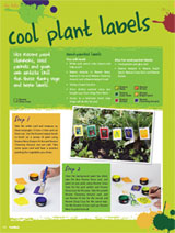 Step by step – cool plant labels