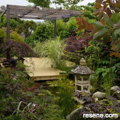 Urban oasis - calming zen garden