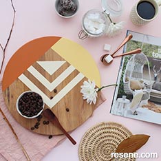 Paint a chopping board - serving tray