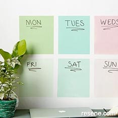 Write on wall planner