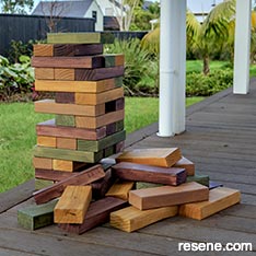 How to make your own giant Jenga game