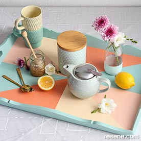 Painted breakfast tray