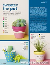 Childrens bright pot plant projects