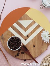 Paint a chopping board - serving tray