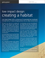 Going green - Low impact design