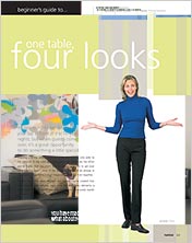 Four looks to one table