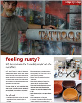 How to paint a rust effec
