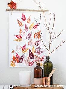Make your own leaf print