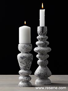 How to marble a candle stick