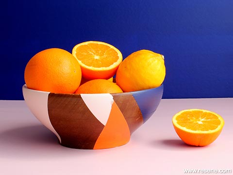 Painted a fruit bowl