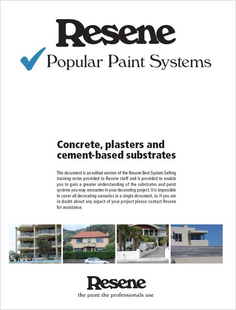 Painting concrete, plasters and cement-based substrates