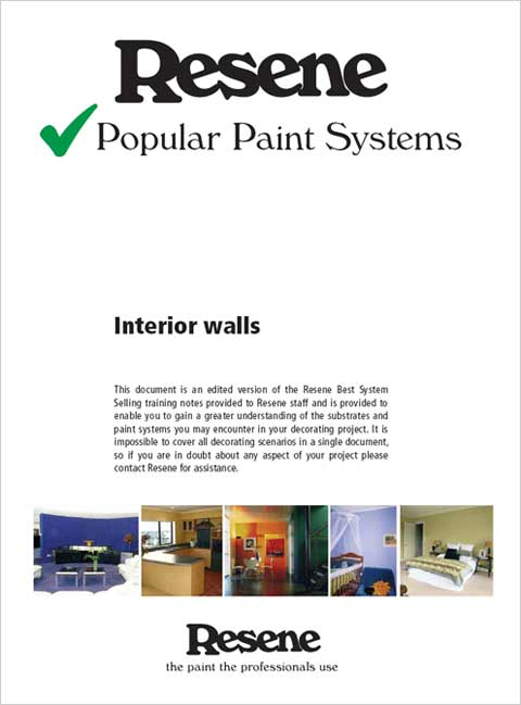Resene Paint Systems for Painting Interior Walls