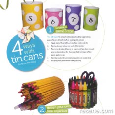 4 fun ideas for decorating tin cans