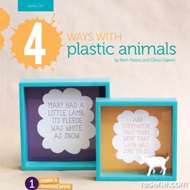 4 creative things to do with plastic animals