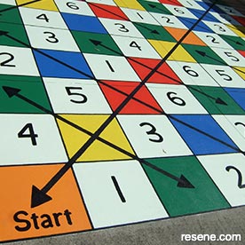 Create a snakes and ladders game variation