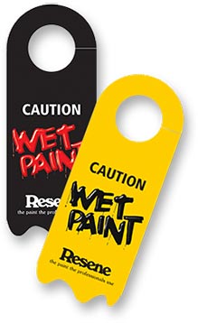 Resene wet paint signs
