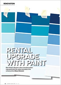 Rental upgrade with paint