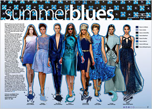 Blue is the hot new colour this summer 2012/2013