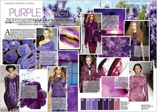 Purple has become a perennial favourite for the winter season