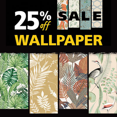 25% off wallpaper sale