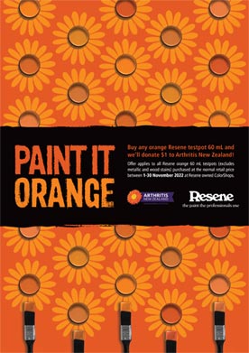Paint it orange! For Arthritis NZ!