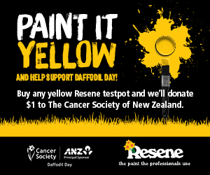 Paint it yellow for the Cancer Society of NZ and Daffodil Day!