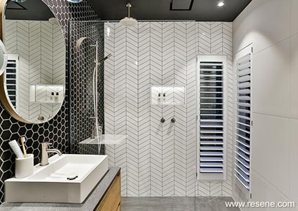Tiles in bathroom