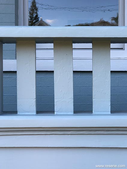 Porch railing detail
