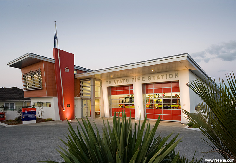 Te Atatu Fire Station road frontage